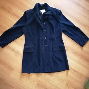 Dark Blue Button Up Jacket